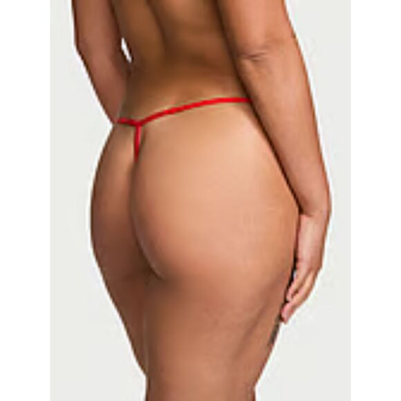 💗👙Victoria's Secret DREAM ANGELS Lace Shine Strap V-String Thong👙💗 - Picture 9 of 10